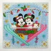 Craft Buddy Winter Mickey And Minnie, 30x30cm Crystal Art Kit 19