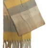 Enflame Weicher Winter Schal Vintage Fashion Muster Deckenschal In Beige 11