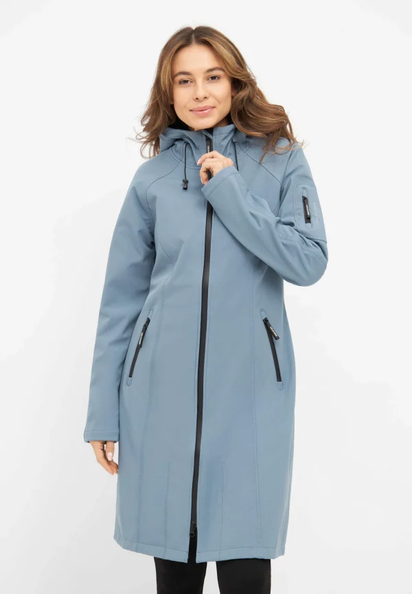 ILSE JACOBSEN Mantel RAIN37L In Winter Ocean 3
