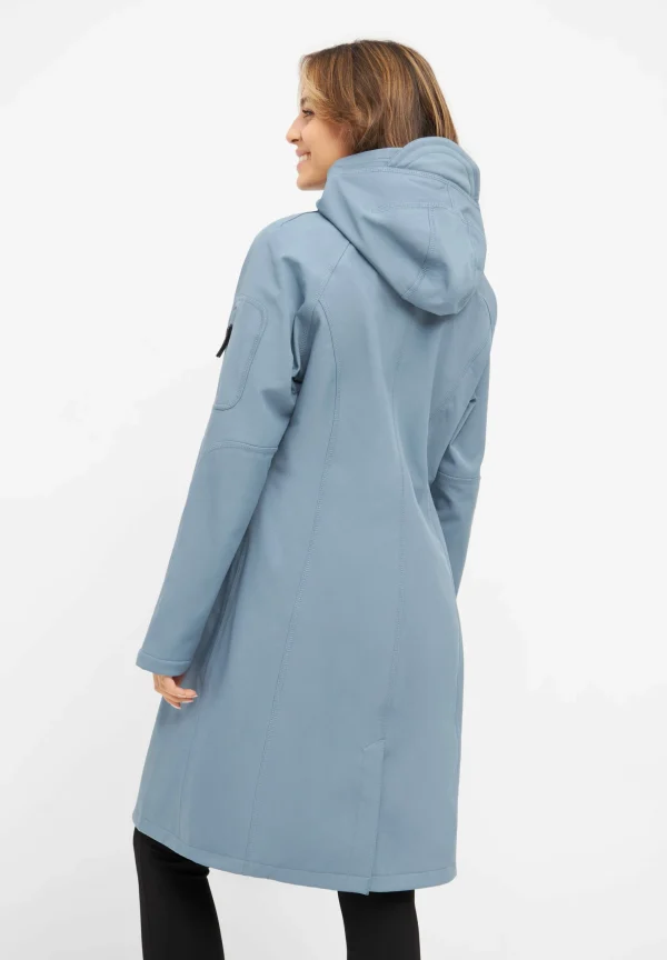 ILSE JACOBSEN Mantel RAIN37L In Winter Ocean 5