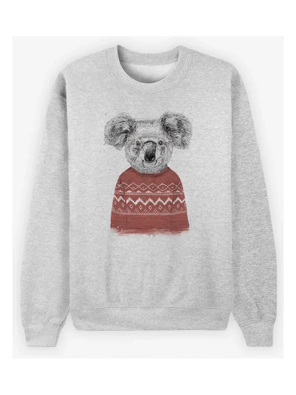 WOOOP Sweatshirt “Winter Koala” In Grau 1